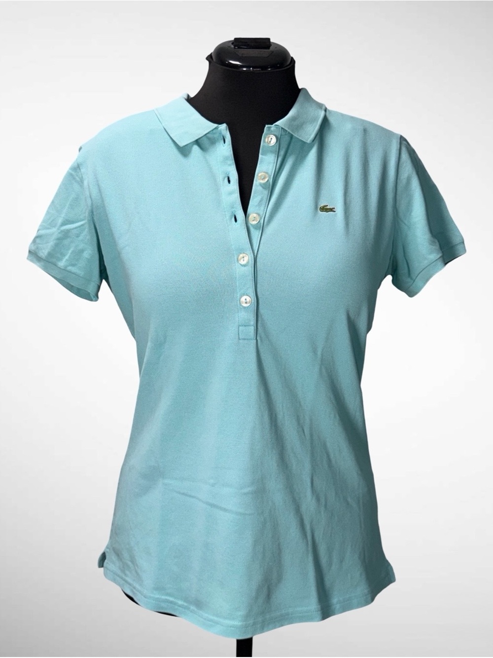 Women’s Light Blue Lacoste Slim Fit Polo Size 44